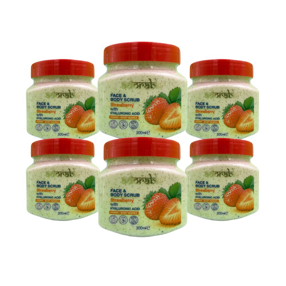 Pack Adorable 6 Exfoliantes Frutilla&ácido Hialurónico 300ml image number 0.0