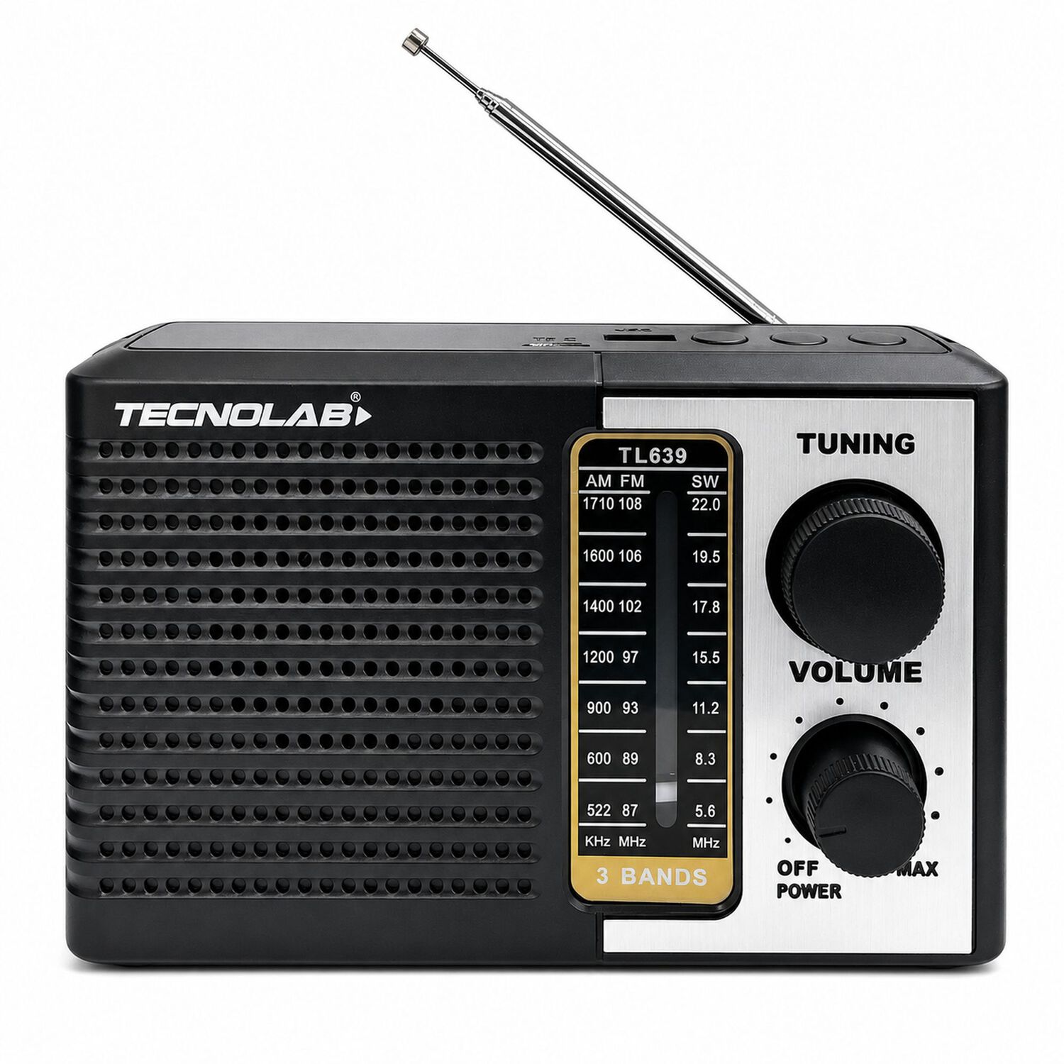 Radio Port&aacute;til Am/ Fm/ Sw Recargable +pilas + Luz Led 5w Rms image number 3.0