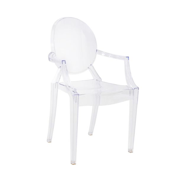 Silla Louis Ghost Con Brazos 4 Unidades