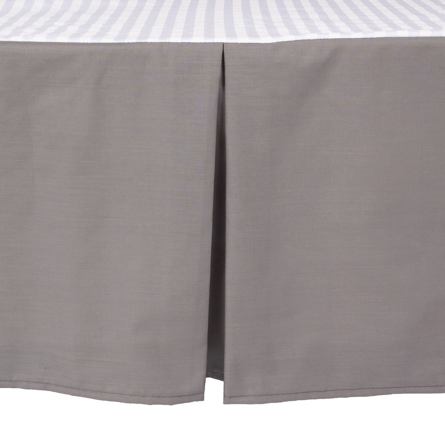 Faldon Unicolor 2 Plazas Color Gris 144 Hilos Arthome image number 1.0