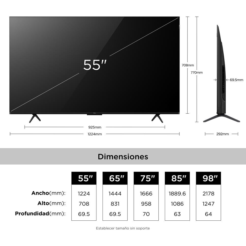 Led 55" TCLP8L / Ultra HD 4K / Smart TV image number 4.0