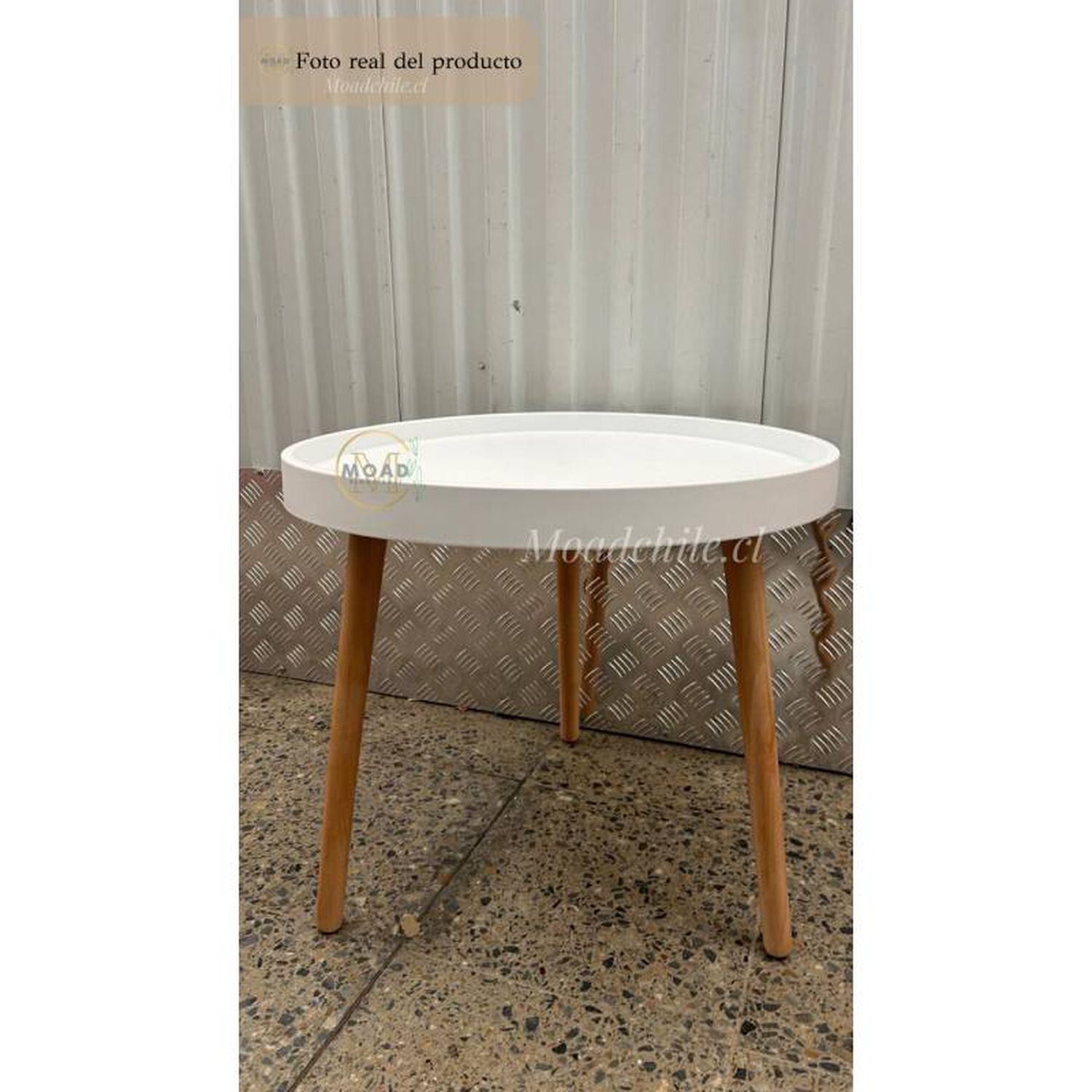 Mesa De Centro Lateral Eames Cubierta Mdf Y Patas De Madera image number 0.0