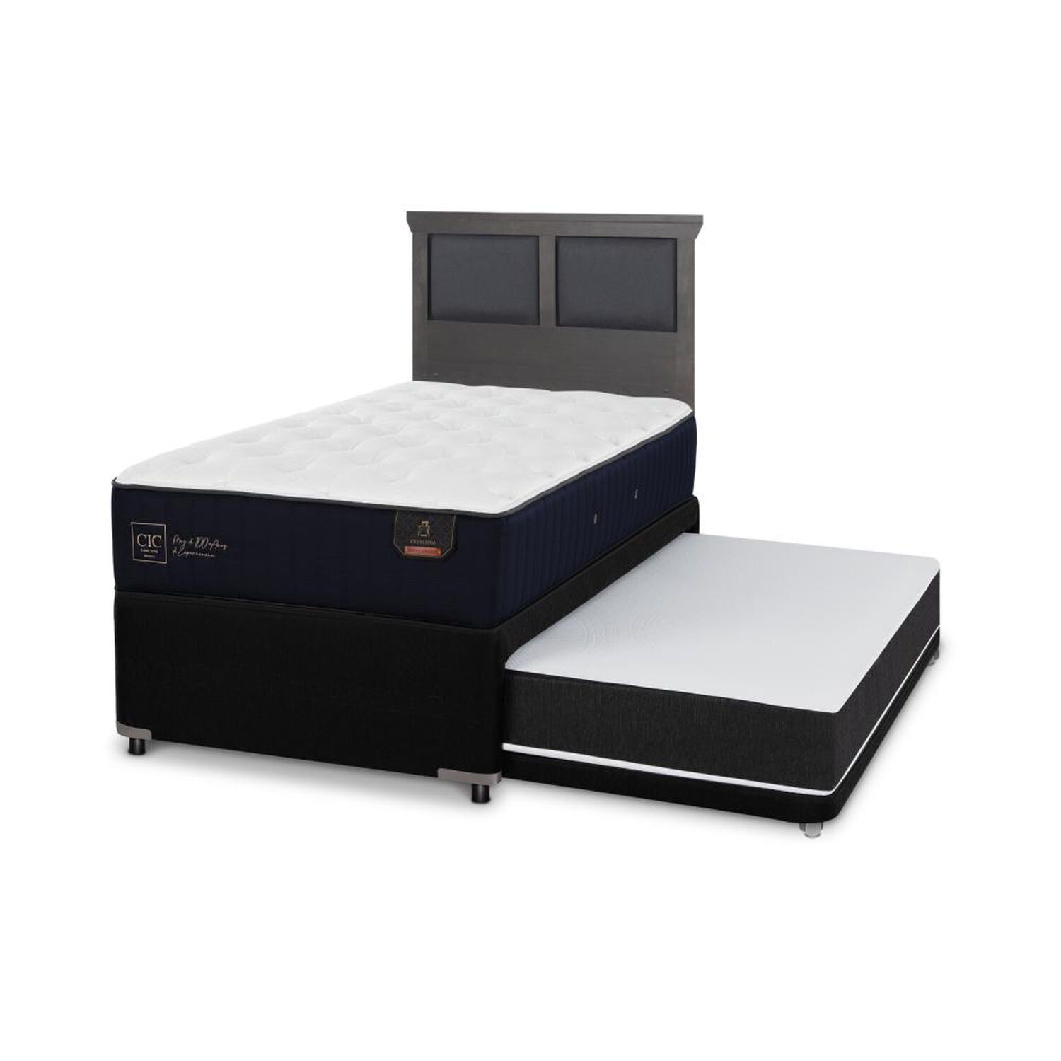 Cama Nido Cic Premium / 1.5 Plazas / Base Normal + Respaldo image number 1.0