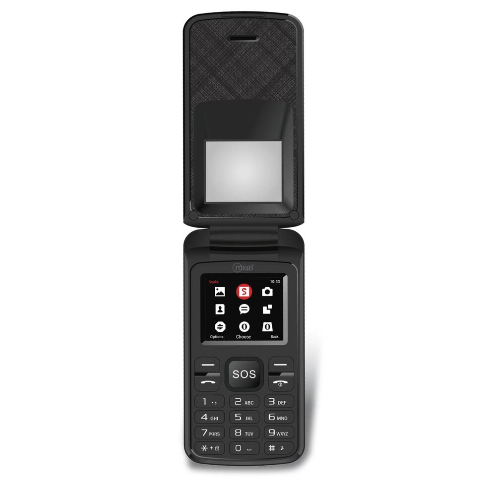 Telefono Senior Tipo Almeja 4g Visor Negro 9312 image number 0.0