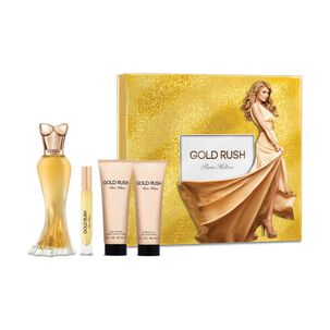 Set De Perfumería Mujer Gold Rush Paris Hilton / 100 Ml + 10ml / Edp + Body Lotion 50 Ml + Gel 50 Ml