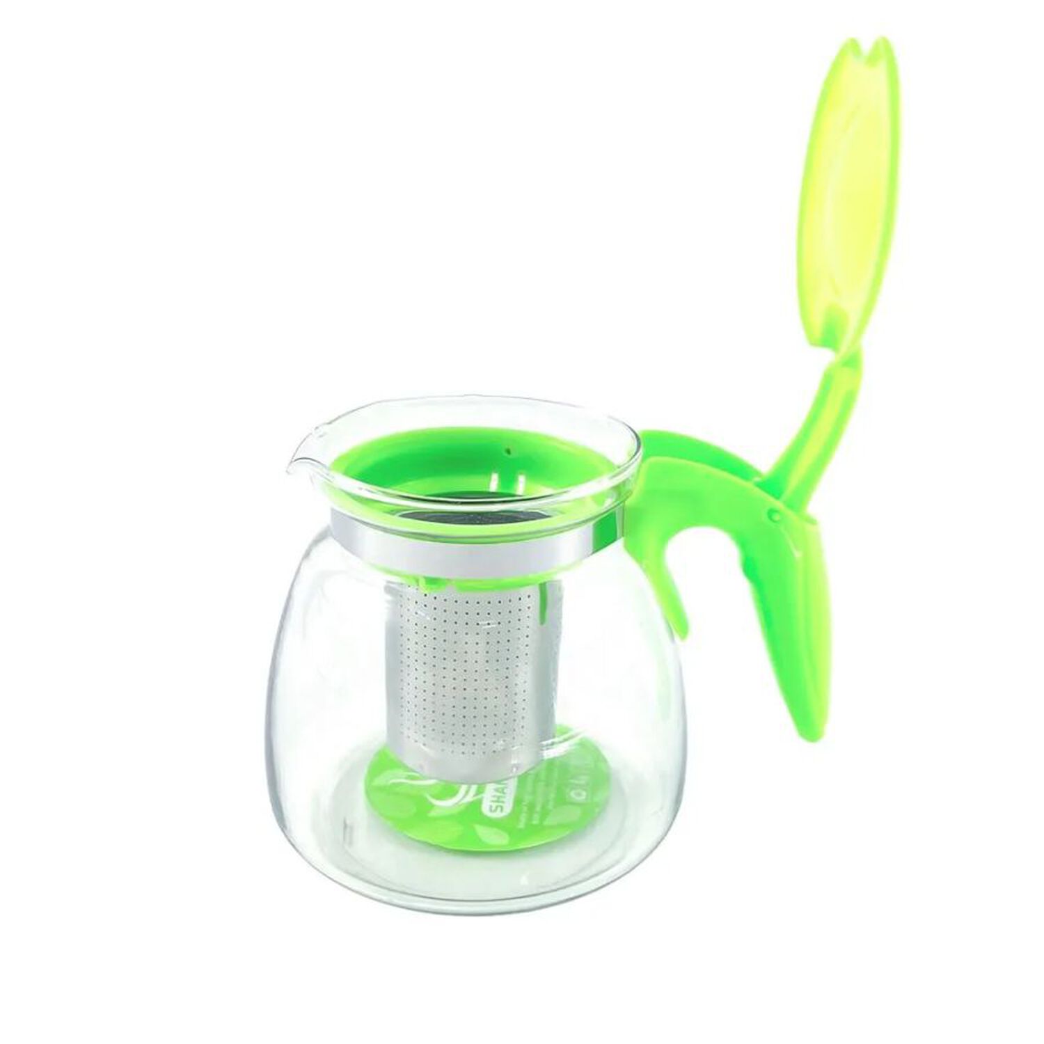 Tetera Jarra De Vidrio Con Filtro Met&aacute;lico 900 Ml Verde image number 1.0