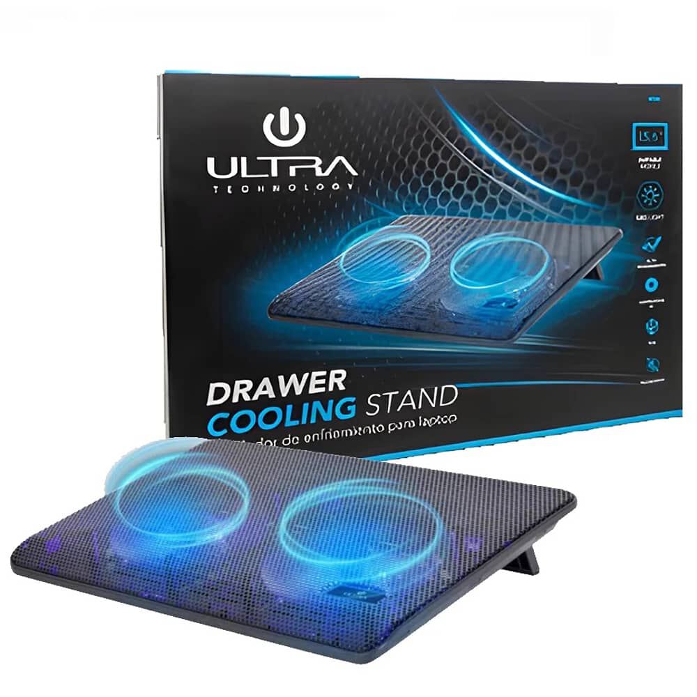 Ventilador Notebook Ultra Metalico 2 Ventiladores image number 1.0