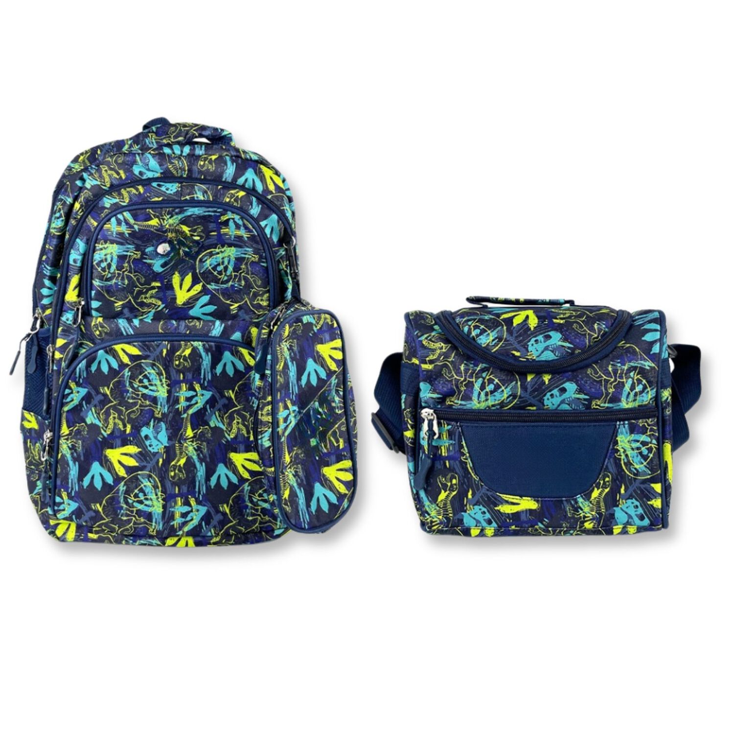 Pack Mochila Lonchera Estuche 45cm Juvenil Y Escolar Dinosaur Tracks image number 0.0