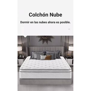 Colch&oacute;n King Comprimido Nube Pocket 180x200x30cm Lubabycas