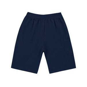 Short Azul Marino Algodón Bolsillo