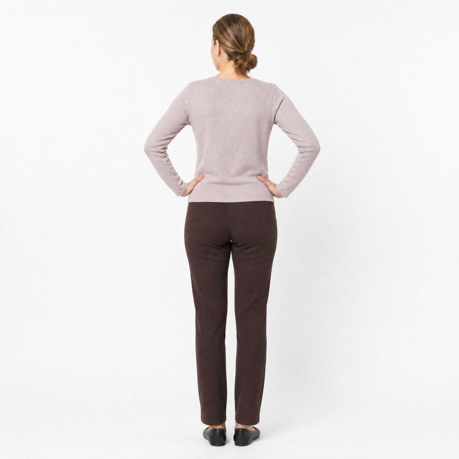 Calza Aplicaci&oacute;n Cierre Tiro Alto Skinny Mujer Lesage image number 1.0