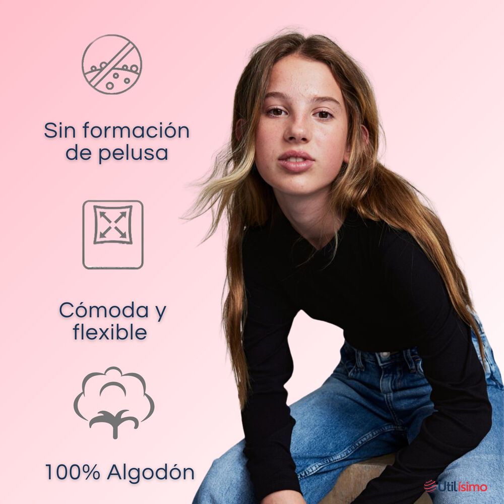 Pack 3 Camisetas Algodón Mnga Larga Polera Niña Primera Capa image number 3.0