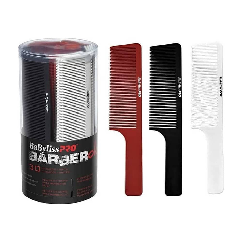 Peine Babylisspro Barberlogy Corte Barberia 9pulgadas Rojo image number 3.0