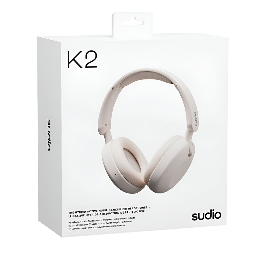 Audífonos Sudio Premium K2 Bt Hybrid Anc White 60h Autonomía image number 0.0
