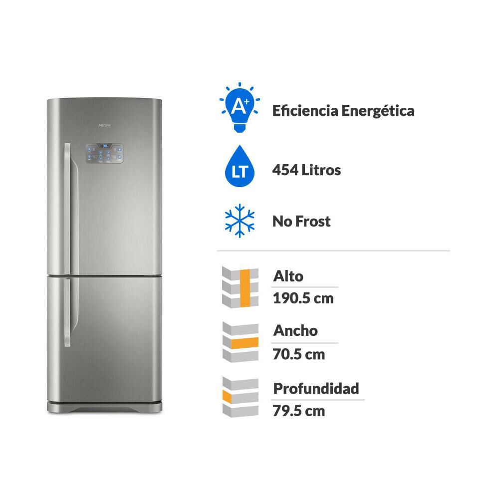 Refrigerador Bottom Freezer Fensa BFX70 / No Frost / 454 Litros / A+ image number 7.0