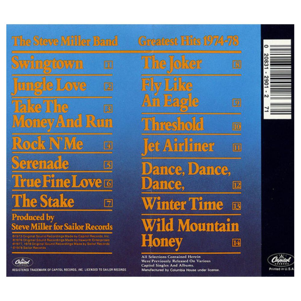 Steve Miller Band - Greatest Hits 1974-78 | Cd Usado image number 1.0