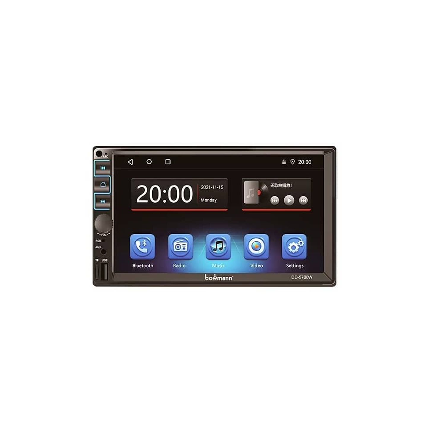 Radio De Auto Bowmann 2 Din 7" Hd Carplay Inal&aacute;mbrico Dd-5700w image number 0.0