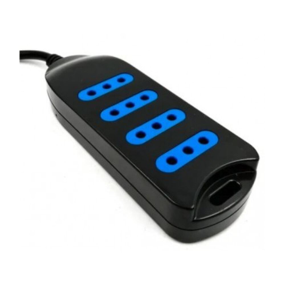 Alargador Extencion 3 Mts 4 Entradas Negro image number 2.0