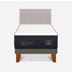 Cama Europea Cic Super Premium / 1.5 Plazas / Base Normal + Respaldo