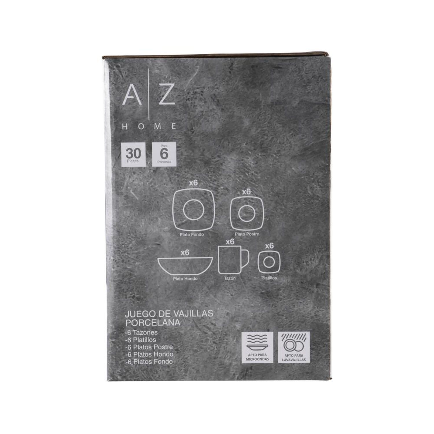 Juego De Vajilla Azhome Noir / 30 Piezas / 6 Personas image number 4.0