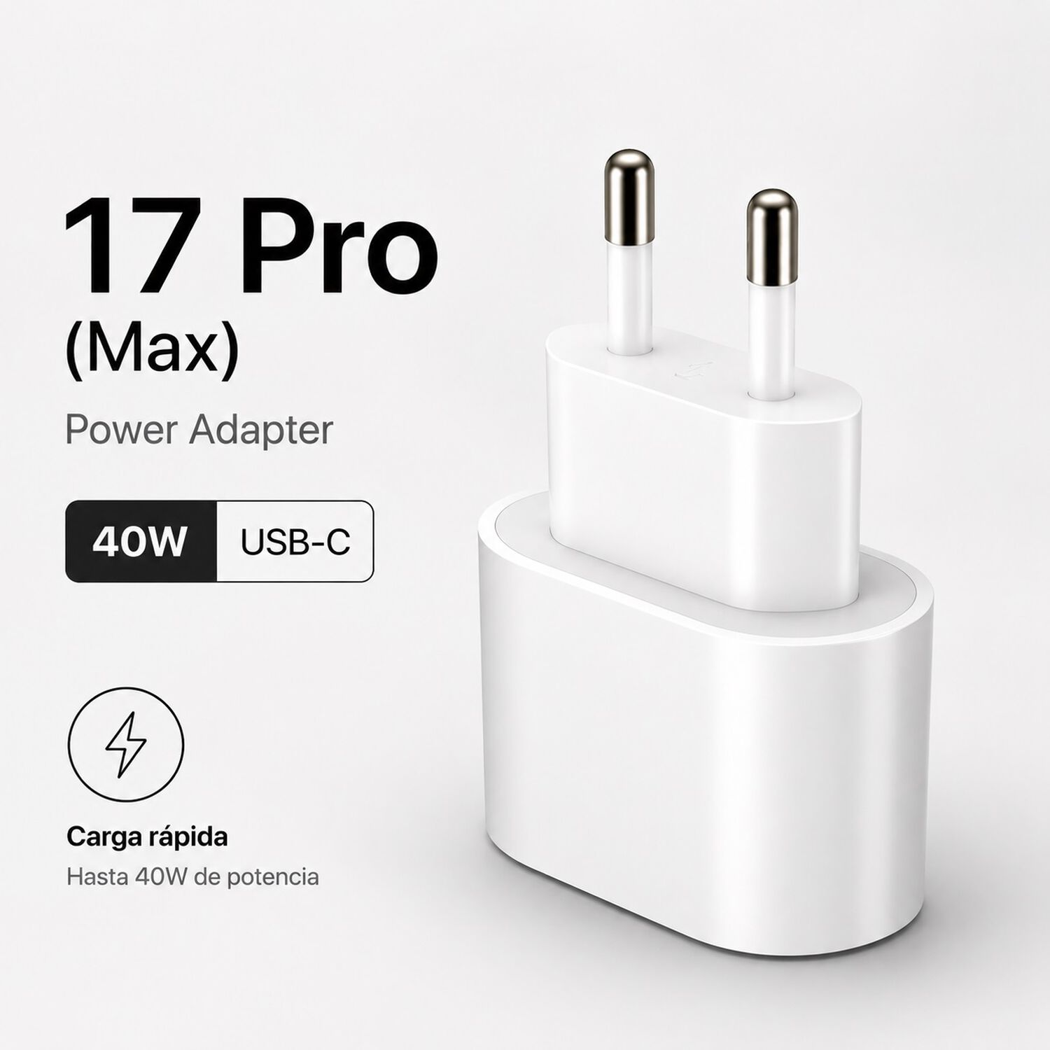 Adaptador Cargador Usb-c 40w Iphone 17 image number 1.0