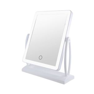 Espejo Maquillaje Luz Led T&aacute;ctil Pilas