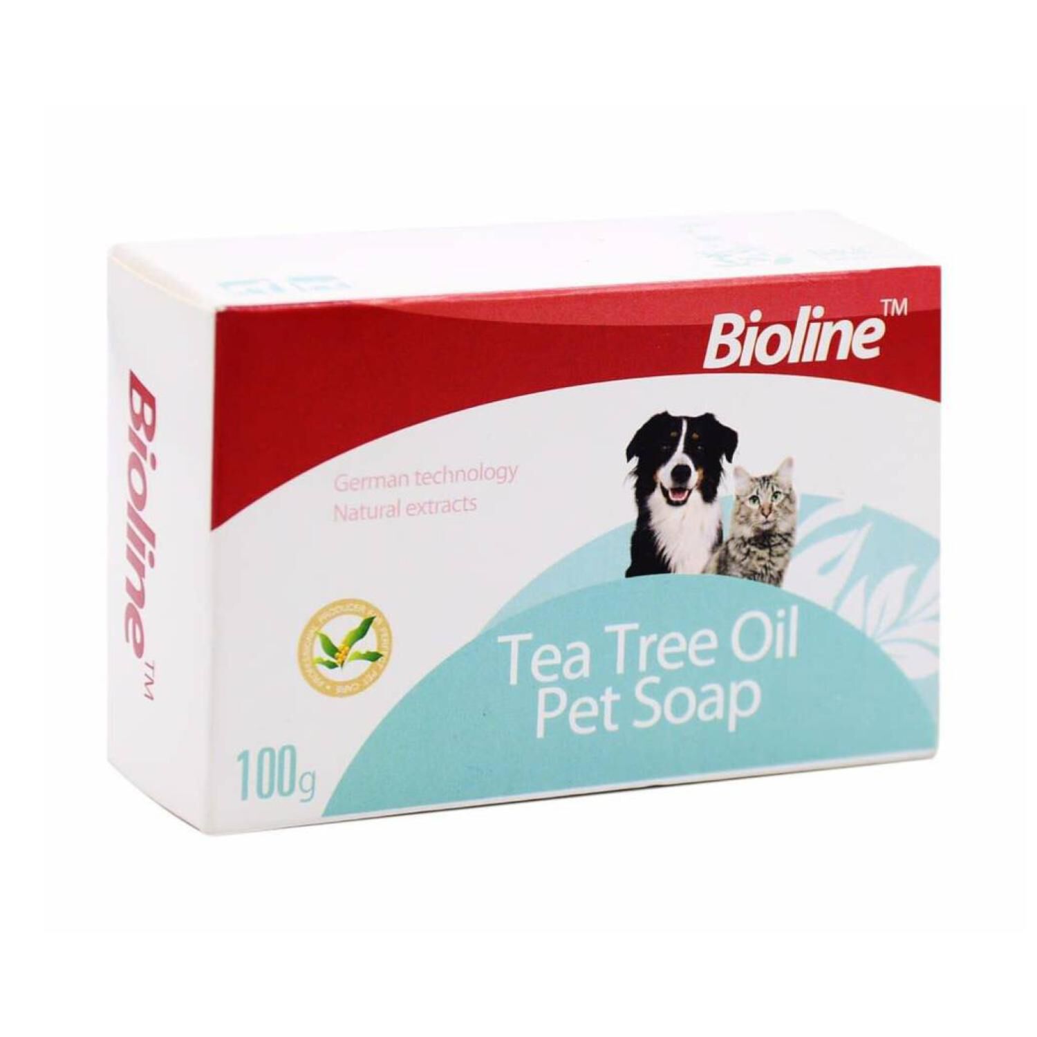 Jabon Barra Extracto De Te Para Ba&ntilde;ar Mascotas 100g Bioline image number 1.0