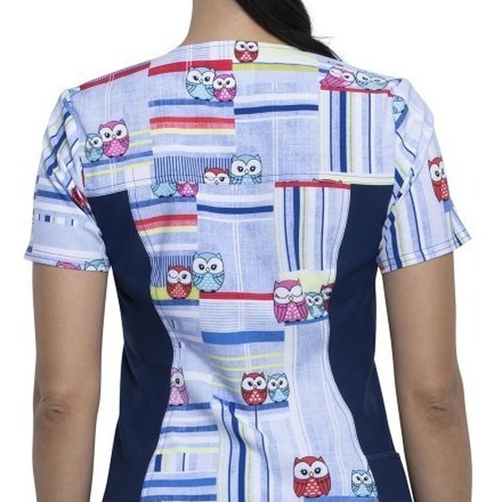 Polera Clinica Estampado Cherokee Azul | Enfermera image number 1.0