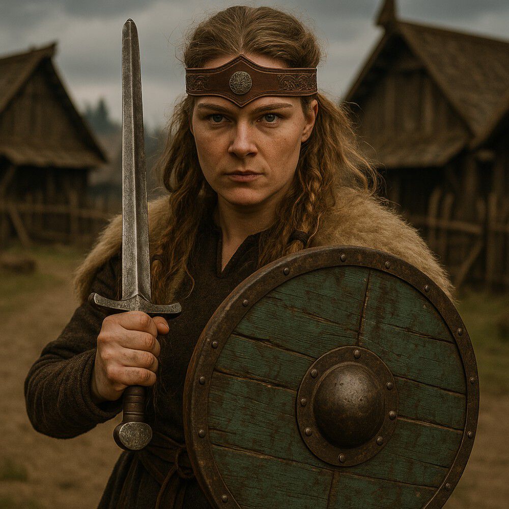 Tiara Vikinga Medieval Celtas En Relieve Ajustable image number 5.0