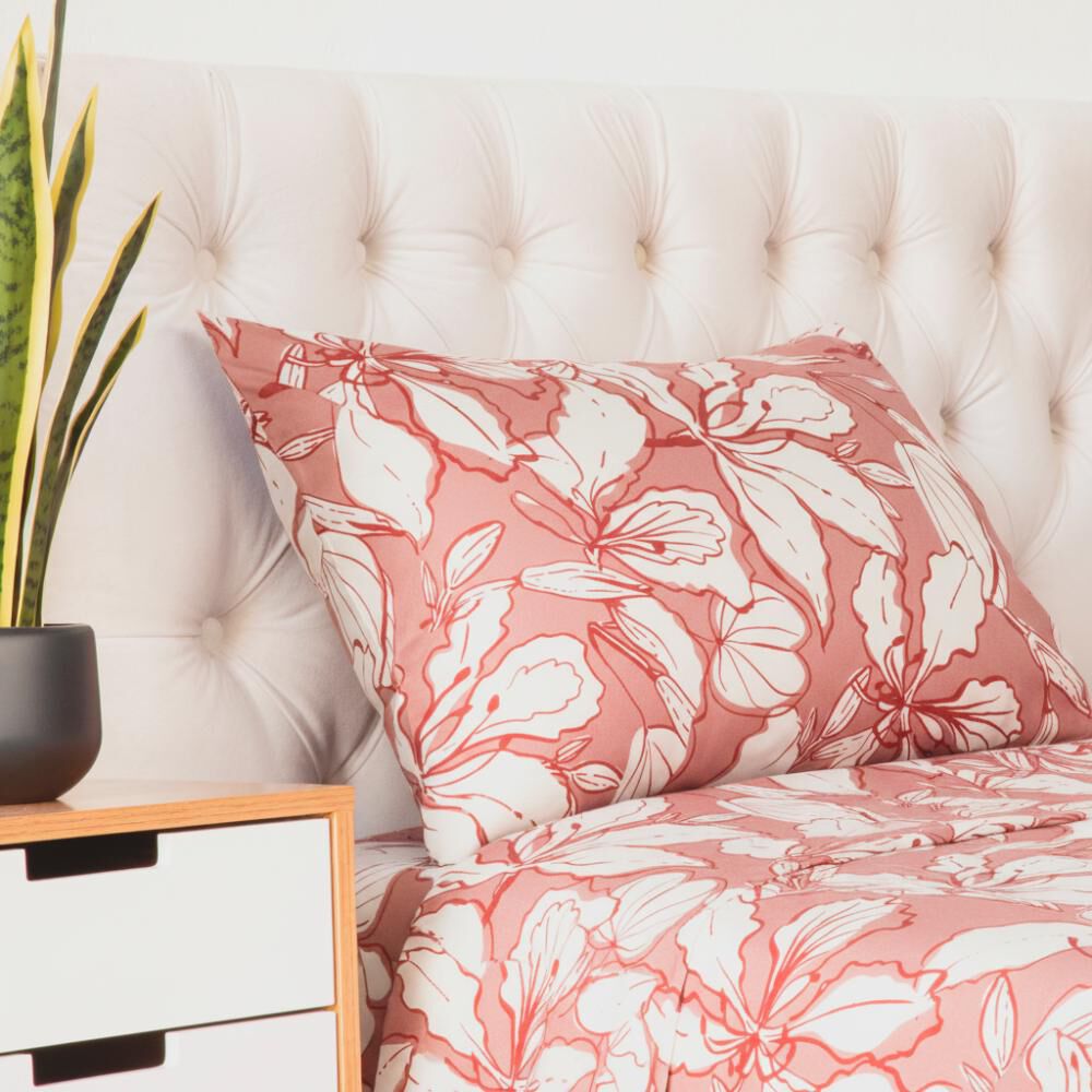 Juego De S&aacute;banas Belle Noite Burdeos / 1.5 Plazas image number 0.0