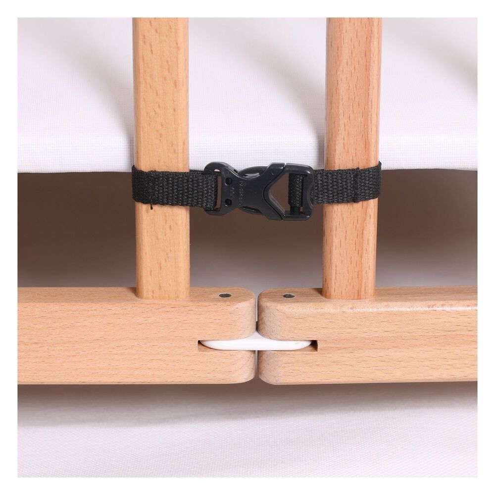 Corral Cuna 2 En 1 Altura Ajustable En Madera Happy Dino image number 5.0