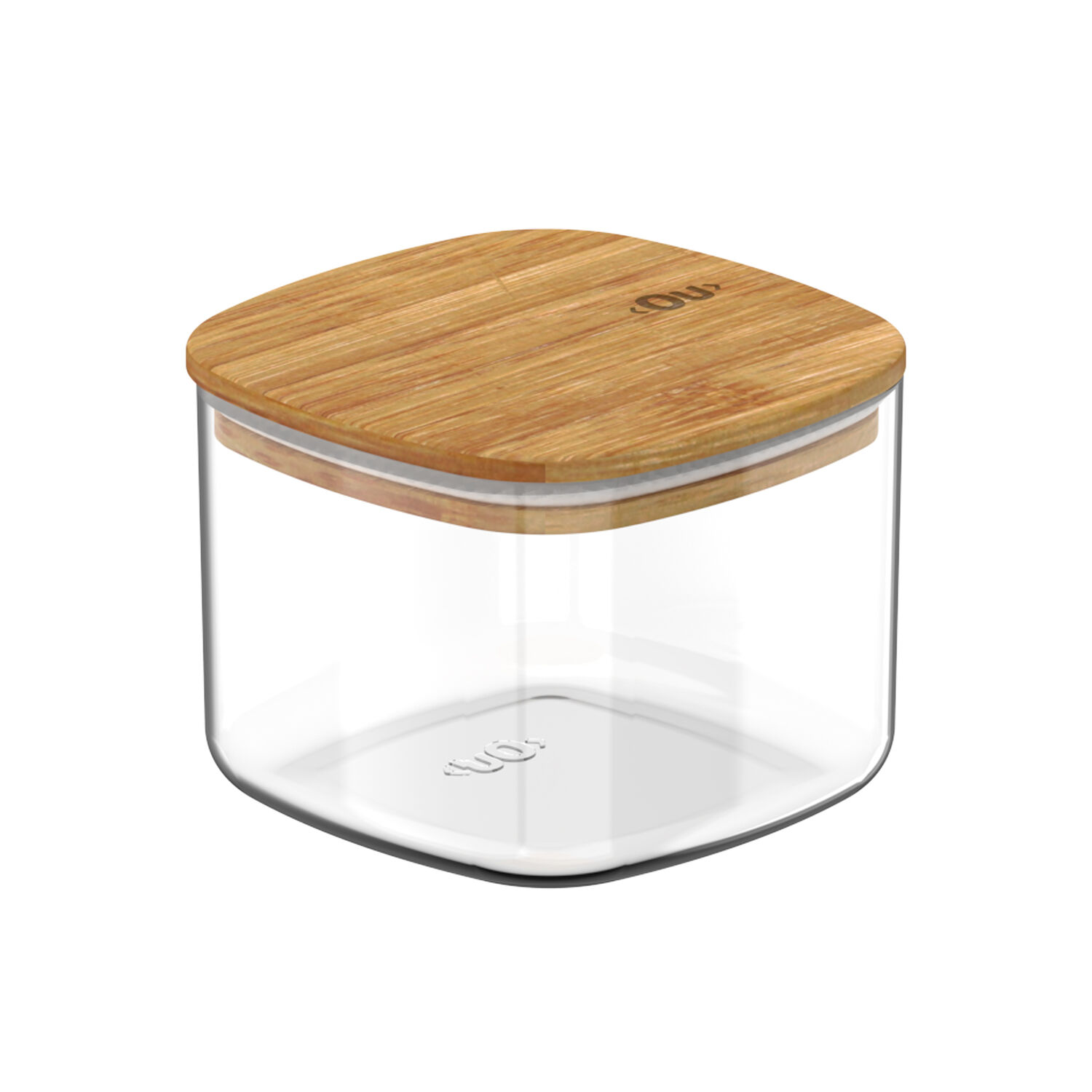 Contenedor Herm&eacute;tico Con Tapa Bamb&uacute; Keep 0,45 Lt Transparente Ou image number 0.0