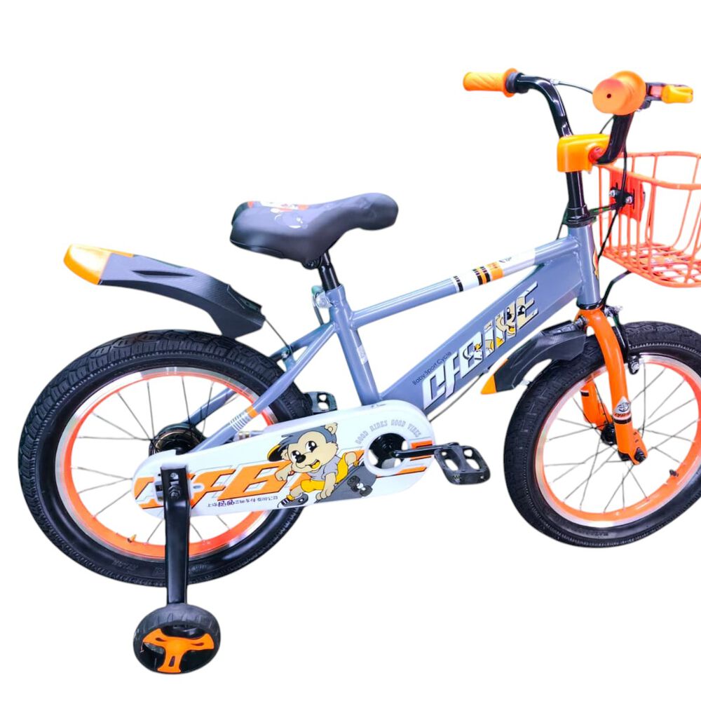 Bicicleta Aro 16 Infantil Cfbike Gris/naranjo image number 4.0
