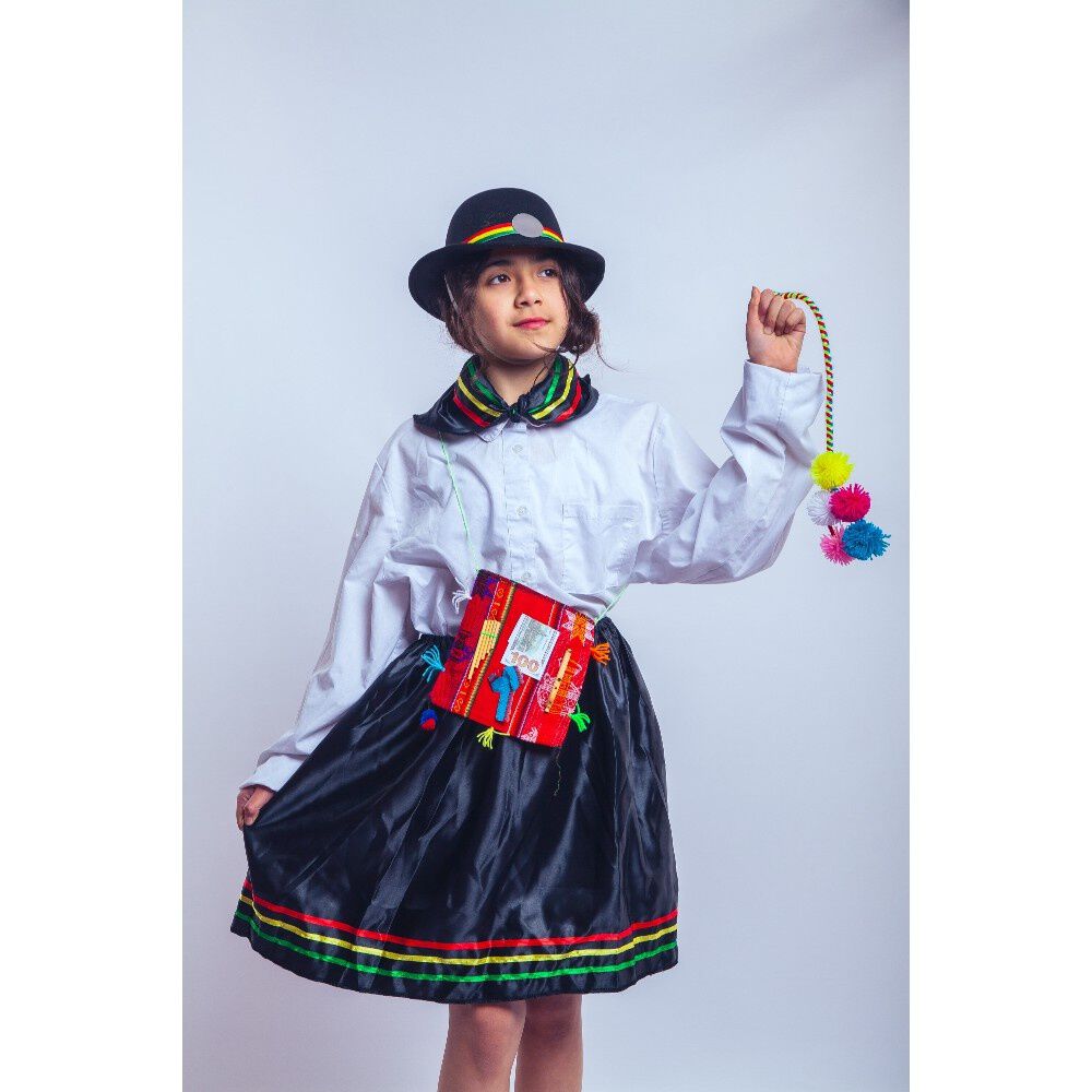 Traje Trote Nortino Completo Falda Y Punta Baile Para Ni&ntilde;a image number 14.0