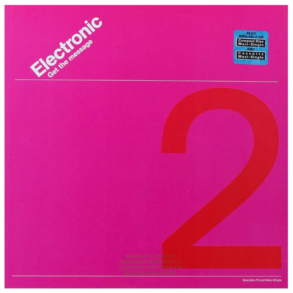 Electronic - Get The Message | 12" Maxi Single Usado image number 0.0