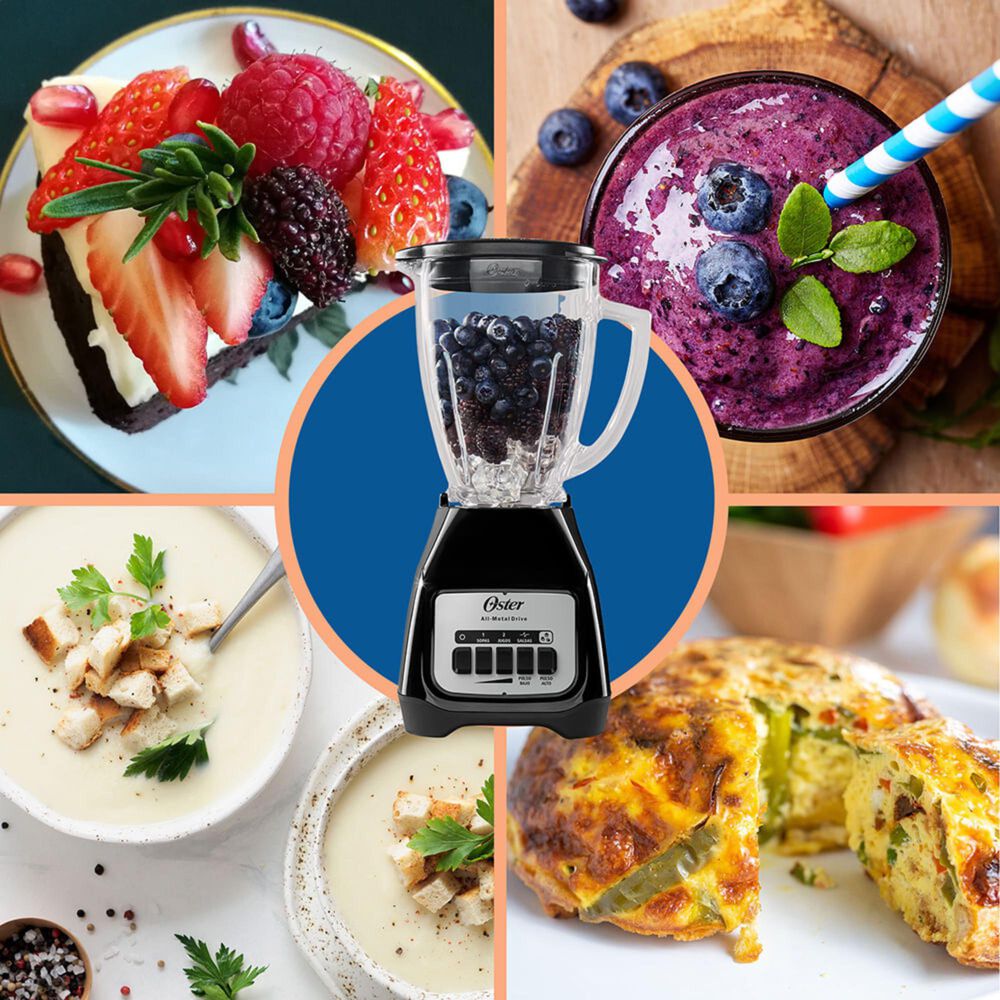 Licuadora Oster 2 Velocidades Más Pulso Y Vaso De Vidrio Blstkagbpb image number 8.0