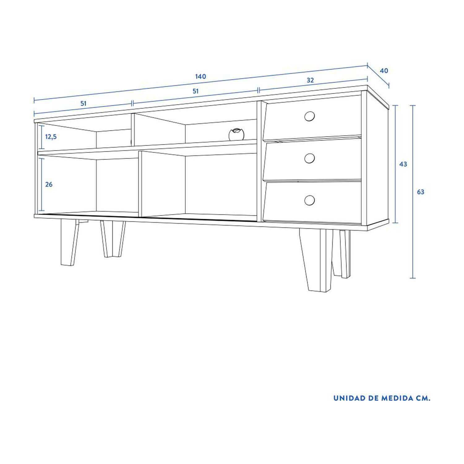 Rack Alto Cic Miscanti / 3 Cajones image number 4.0