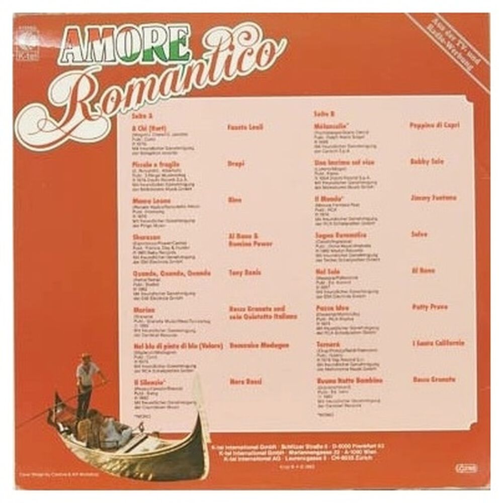 Amore Romantico - Italian Various Artists | Vinilo Usado image number 1.0