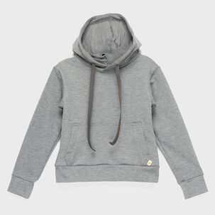 Polerón Gris Liso Algodón Peruano