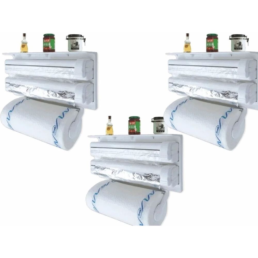 Set 3 Dispensador Toalla Nova Triple Cocina Alusa Beige 39cm image number 0.0