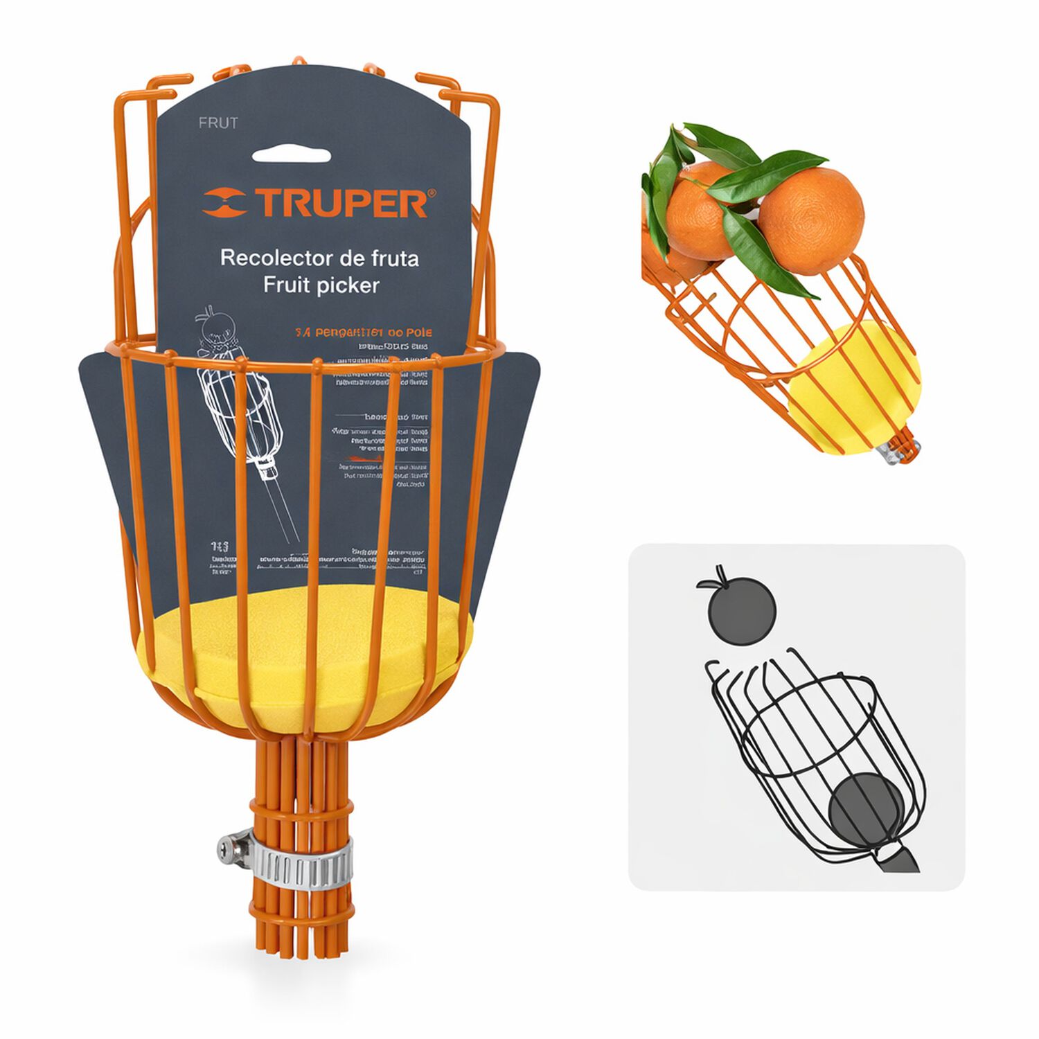 Recolector De Frutas Truper Con Cojin Frut image number 2.0