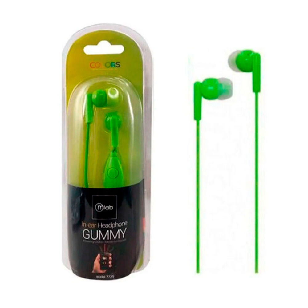 Audífonos Gummy In-ear Manos Libres Verde Mlab image number 2.0
