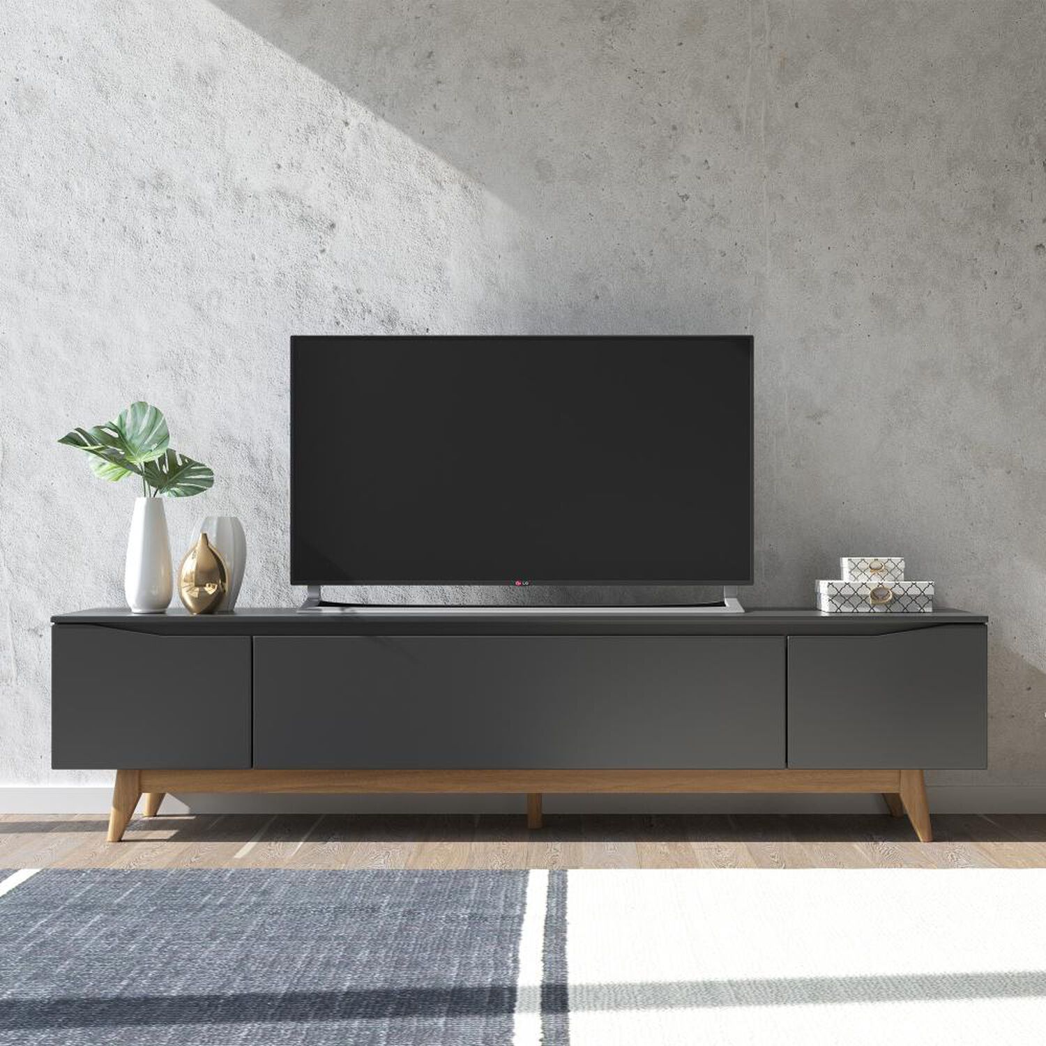 Rack Decocasa Flynt / 3 Puertas / 4 Cajones image number 3.0