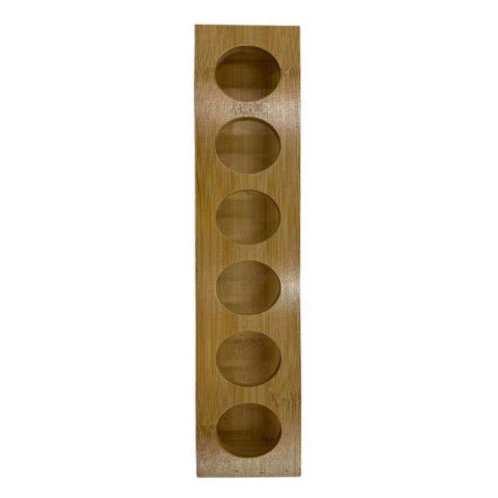 Estante De Bamb&uacute; Para Vasos Shot Bandeja Para Servir 6 Espacios image number 1.0