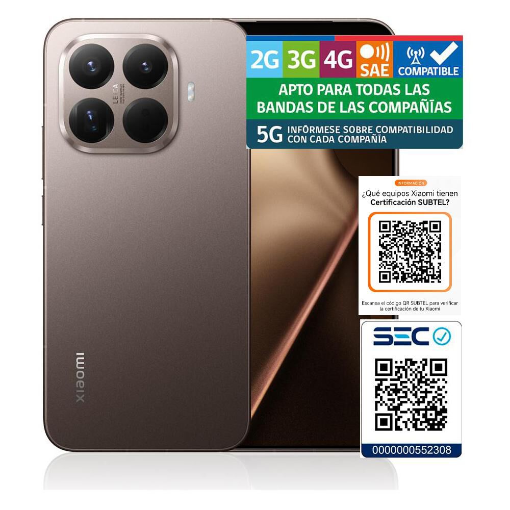 Smartphone Xiaomi 15T Pro / 5G / 512 GB / Mocha Gold / Liberado image number 8.0