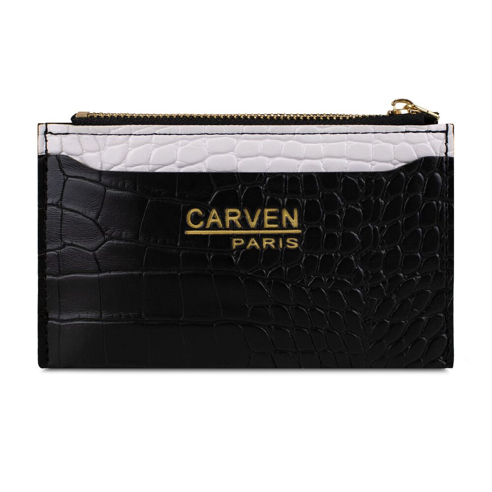 Billetera Tarjetero Mujer Con Monedero Zoe Negro Carven image number 1.0