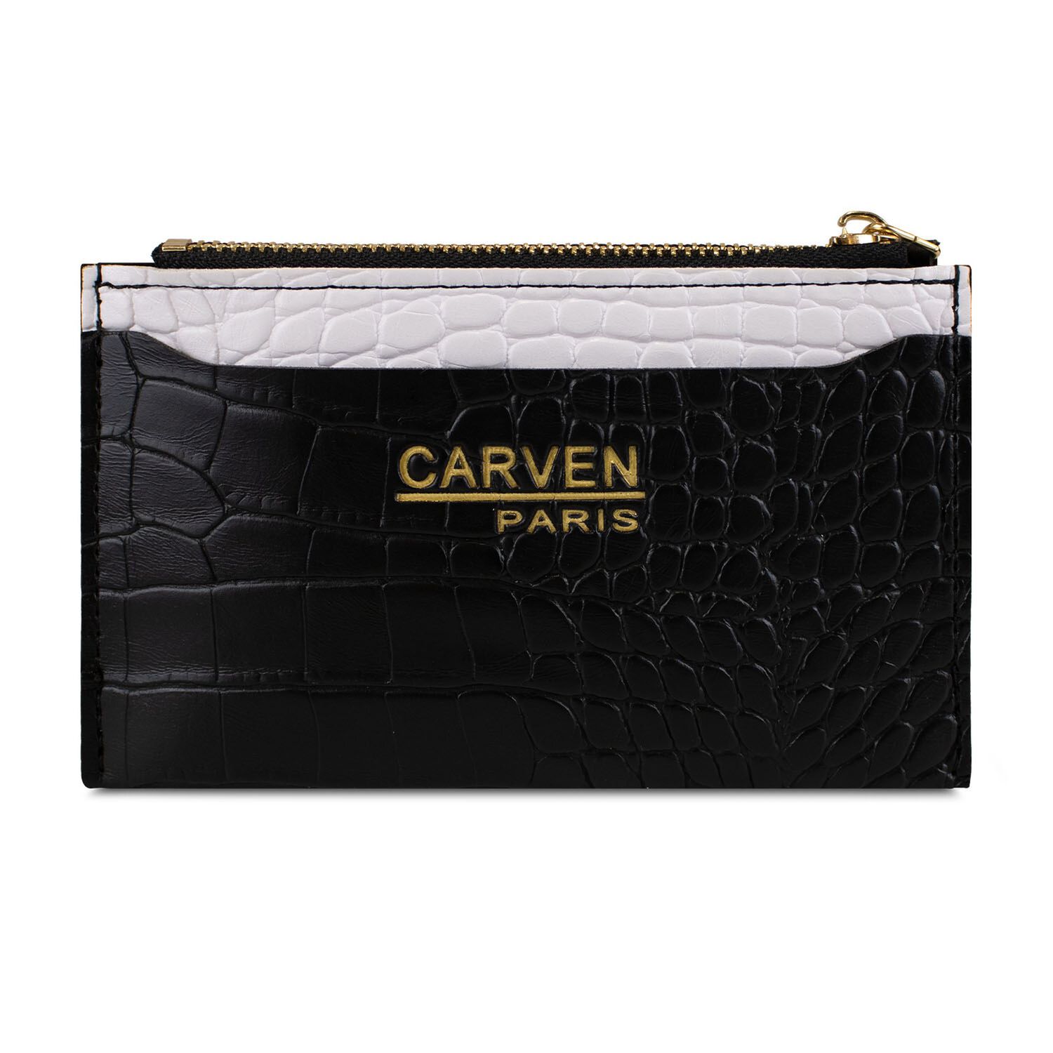 Billetera Tarjetero Mujer Con Monedero Zoe Negro Carven image number 1.0