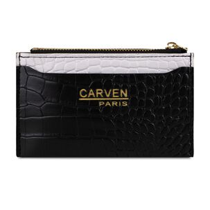 Billetera Tarjetero Mujer Con Monedero Zoe Negro Carven