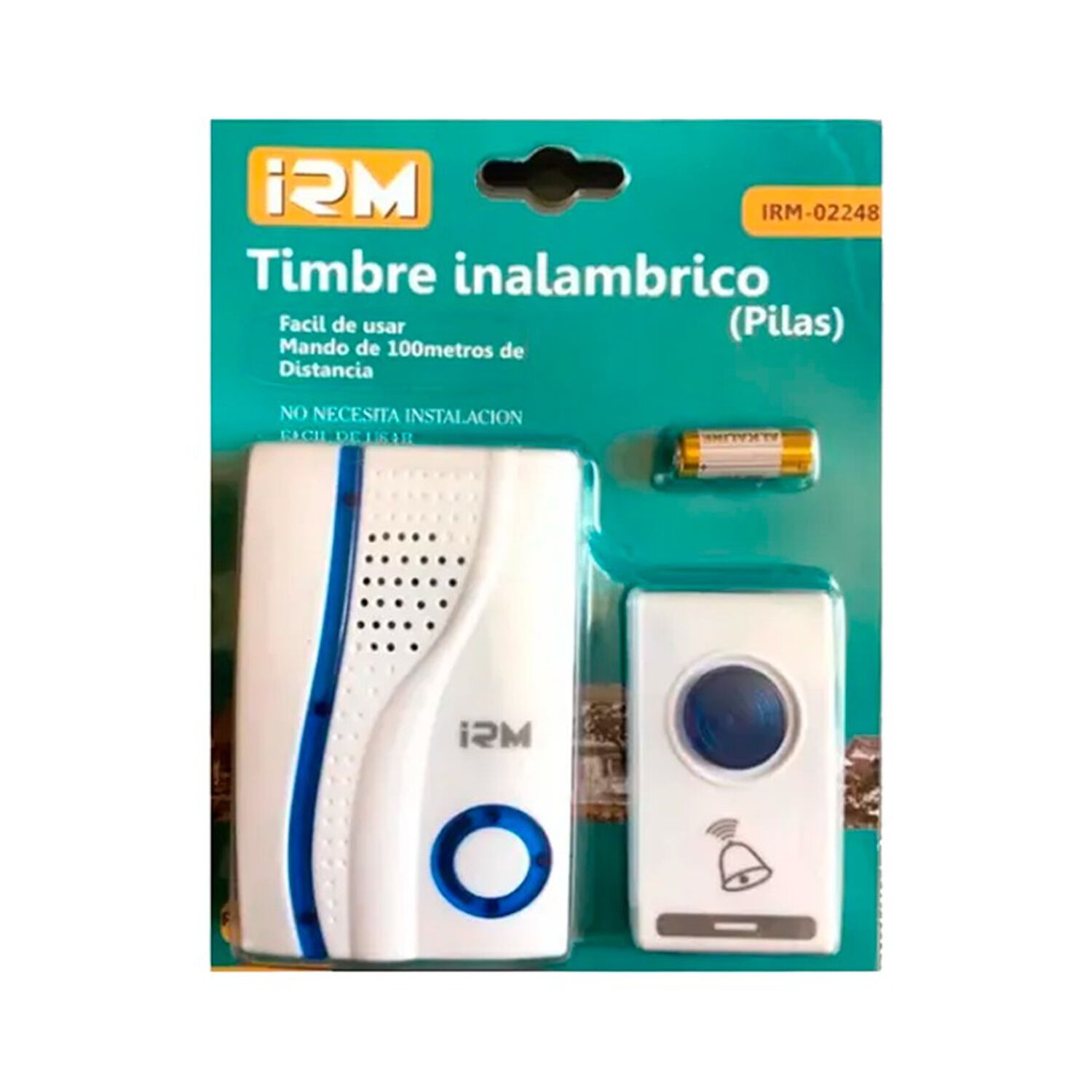 Timbre Inal&aacute;mbrico Port&aacute;til Sin Cables F&aacute;cil Instalaci&oacute;n image number 0.0