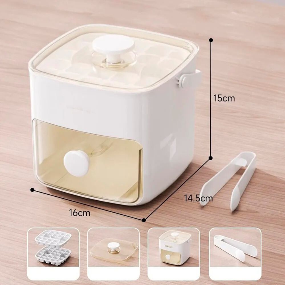 Molde Para Cubitos De Hielo Compartimento Push Bandeja image number 1.0